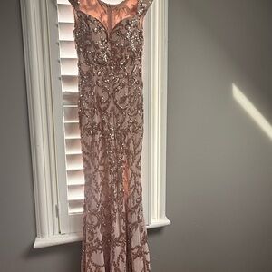 Elegant Sequin Embellished Gown